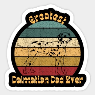 Greatest Dalmatian Dad Sticker